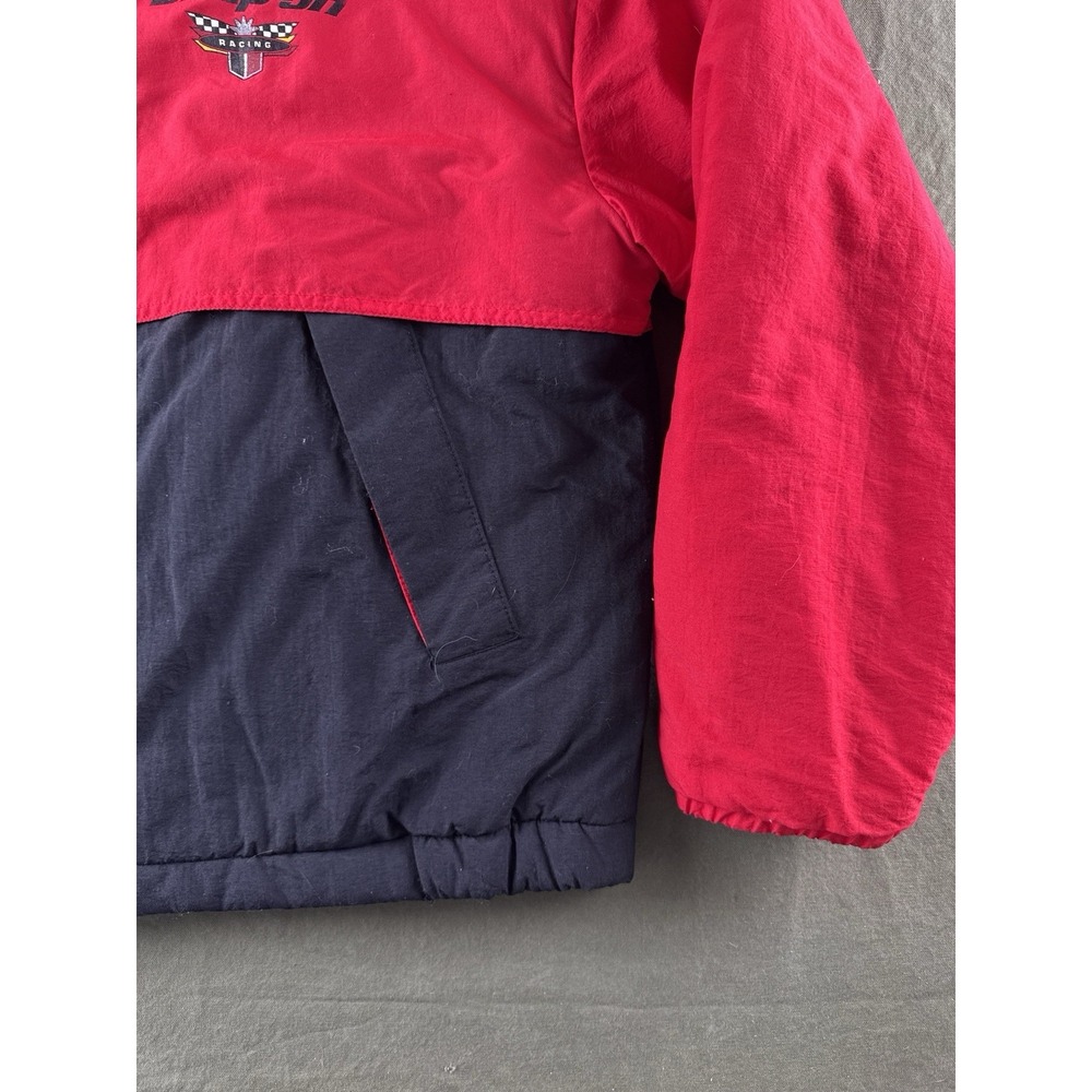 Vintage 90s Snap-On Racing Jacket Red Black Colorblock USA Swingster L - Picture 7 of 14